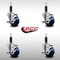 Service Caster 3'' SS Solid Poly Swivel 1'' Expanding Stem Caster Set with Brake, 4PK SCC-SSEX20S314-SPUS-TLB-1-4 - alternate 3